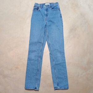 Abercrombie & Fitch Jeans Sz 26 / 2 Long 90s Relaxed High Rise Curve Love